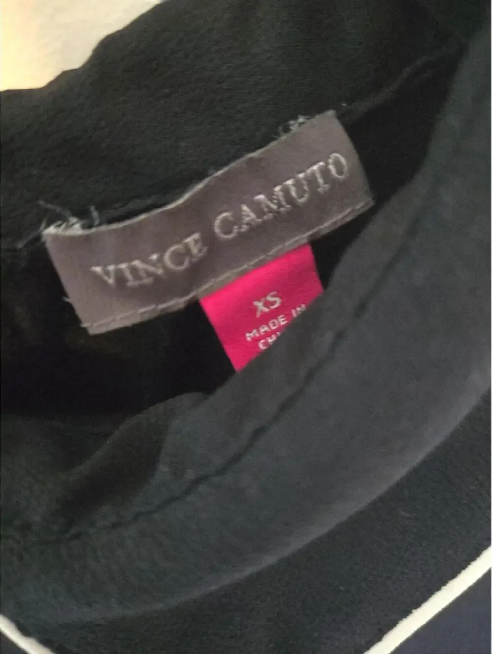 Vince Camuto Mixed Media Peter Pan Collar Layered Top Size XS - Picture 2 of 6